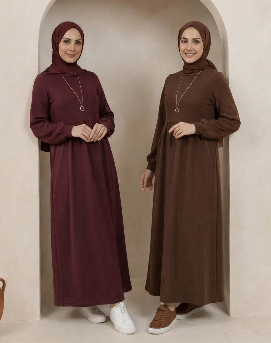 فستان مودست أنيق من ضي Dhai، تصميم محتشم وطويل، أزياء نسائية عصرية، Dhai Modest Fashion