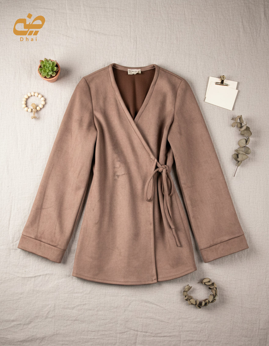 Warm Beige wrap suit